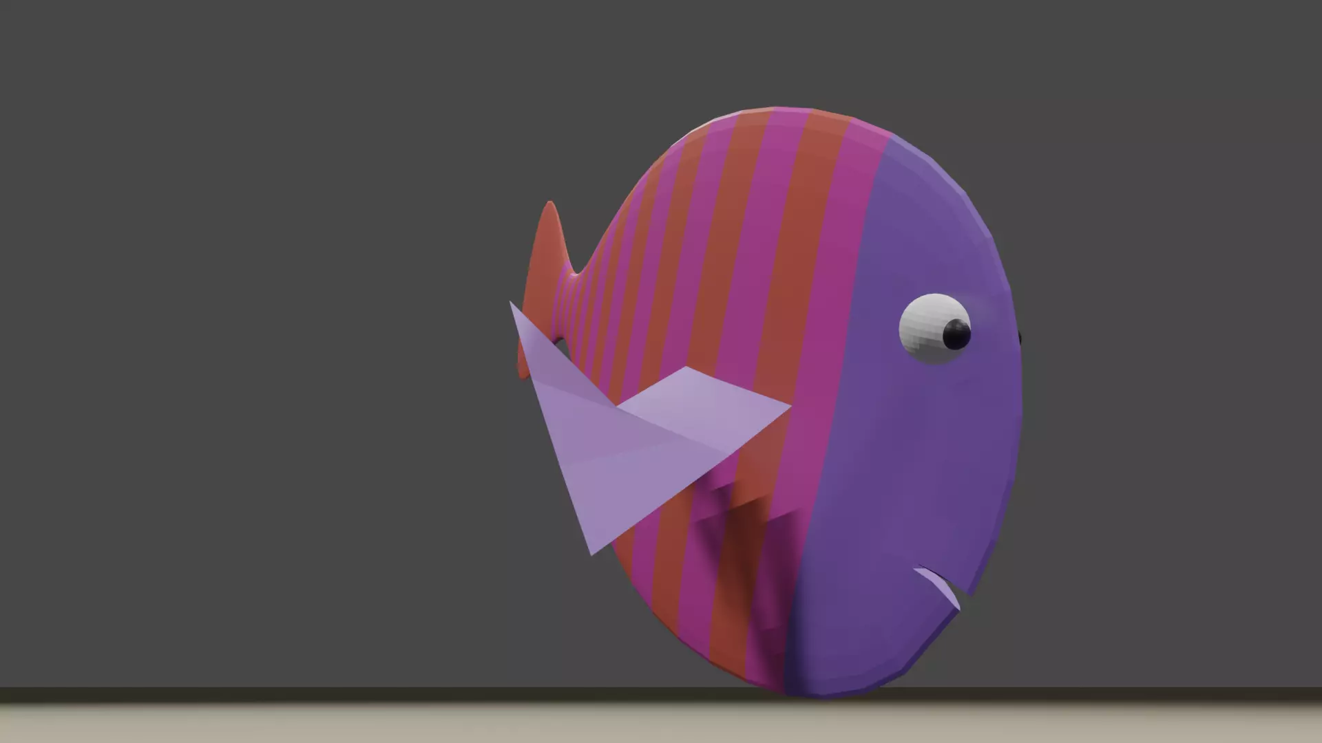 Lowpoly Rigged Fish Free low-poly 3D model