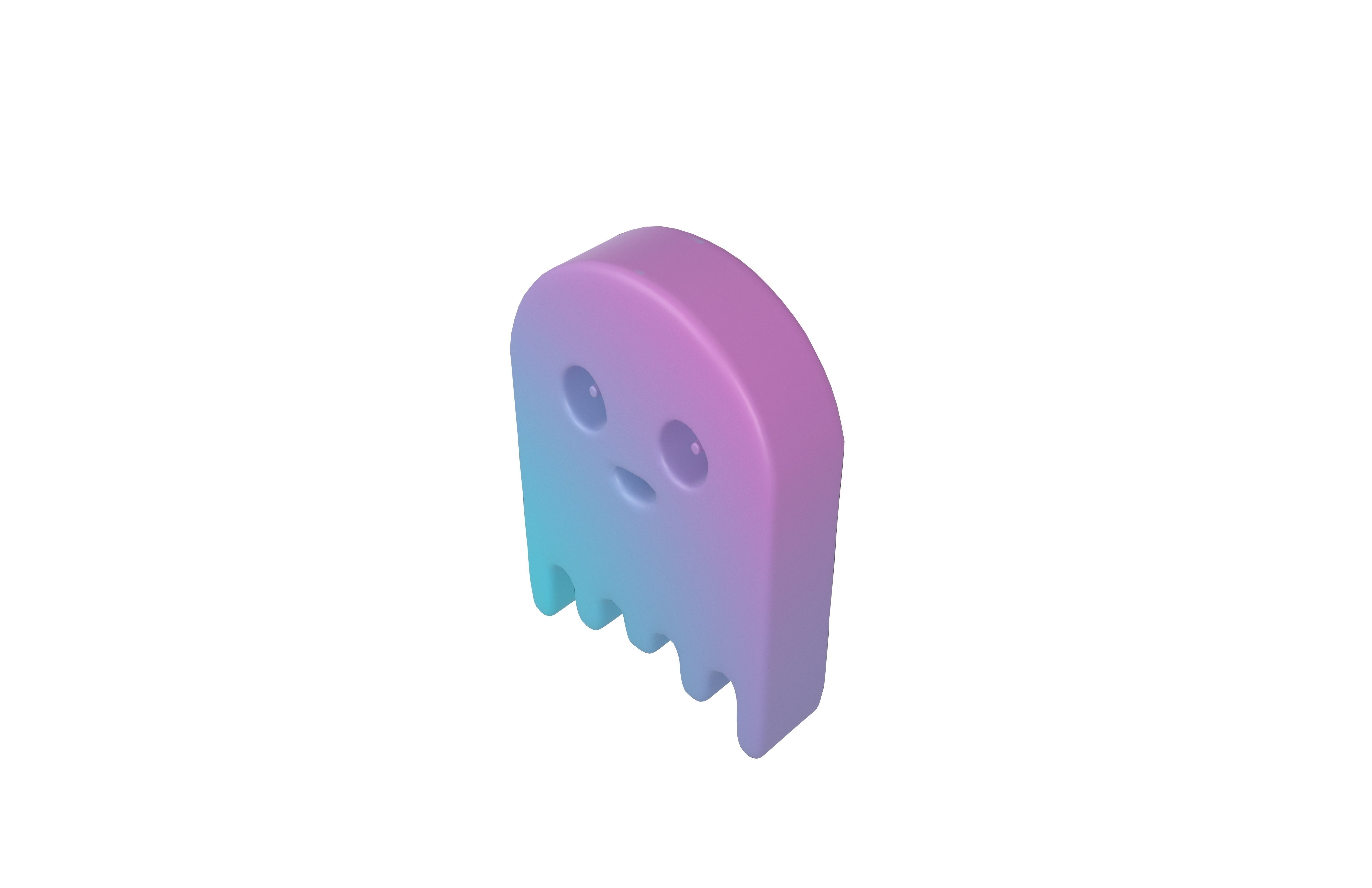 Aave Coin Ghost v1 001 Low-poly 3D model_2