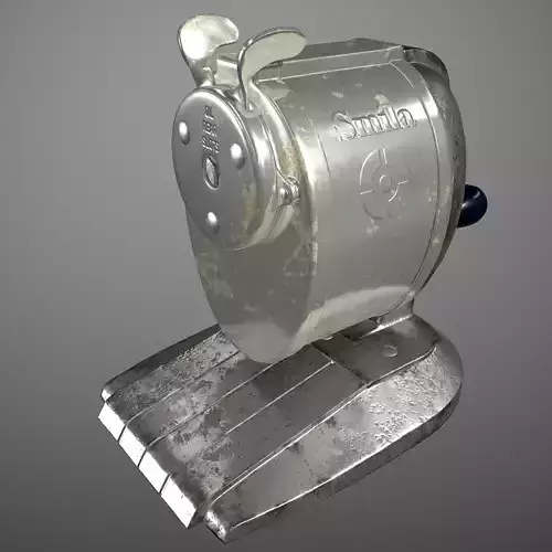 Antique sharpener Low-poly 3D model