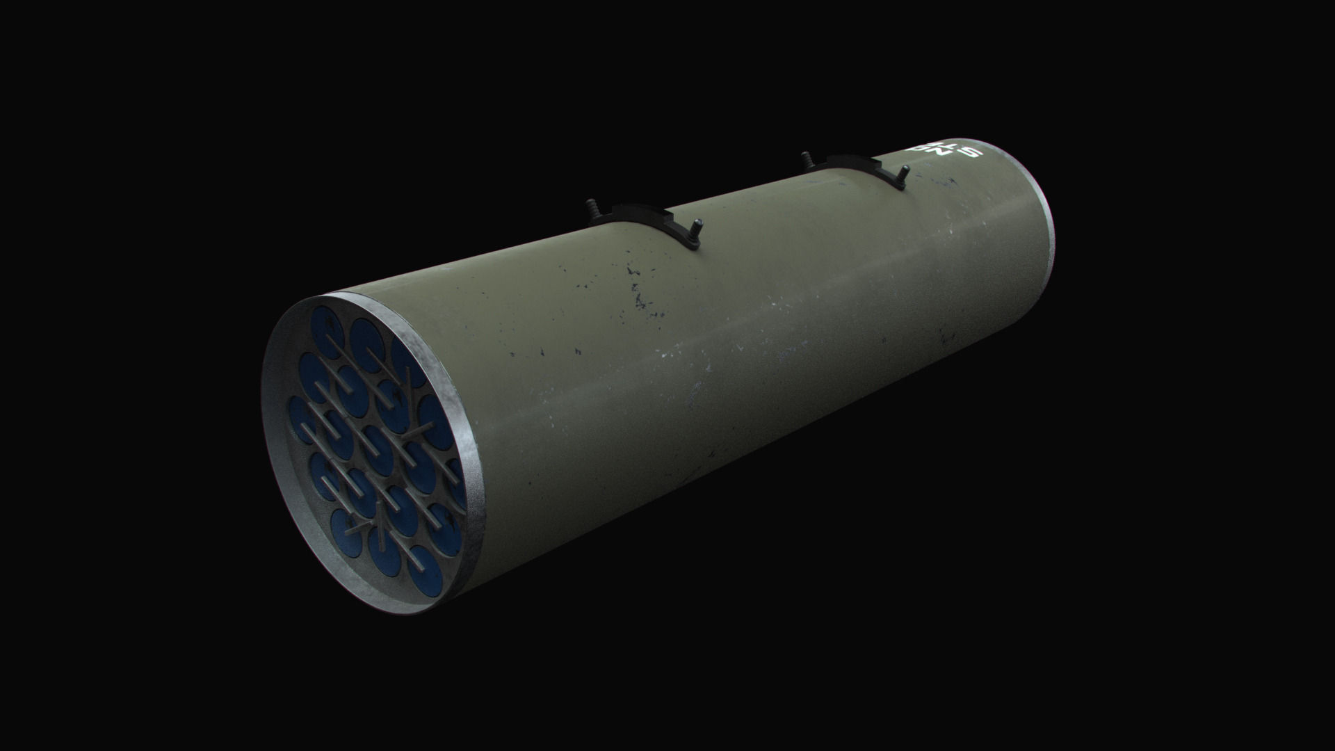 Hydra-70 Rockets with Marines Textures 3D model_1