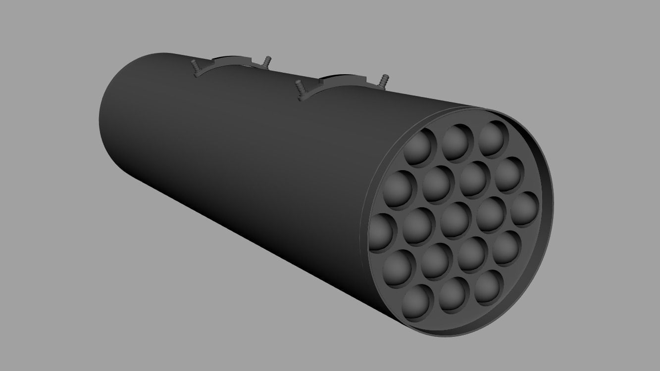 Hydra-70 Rockets with Marines Textures 3D model_4