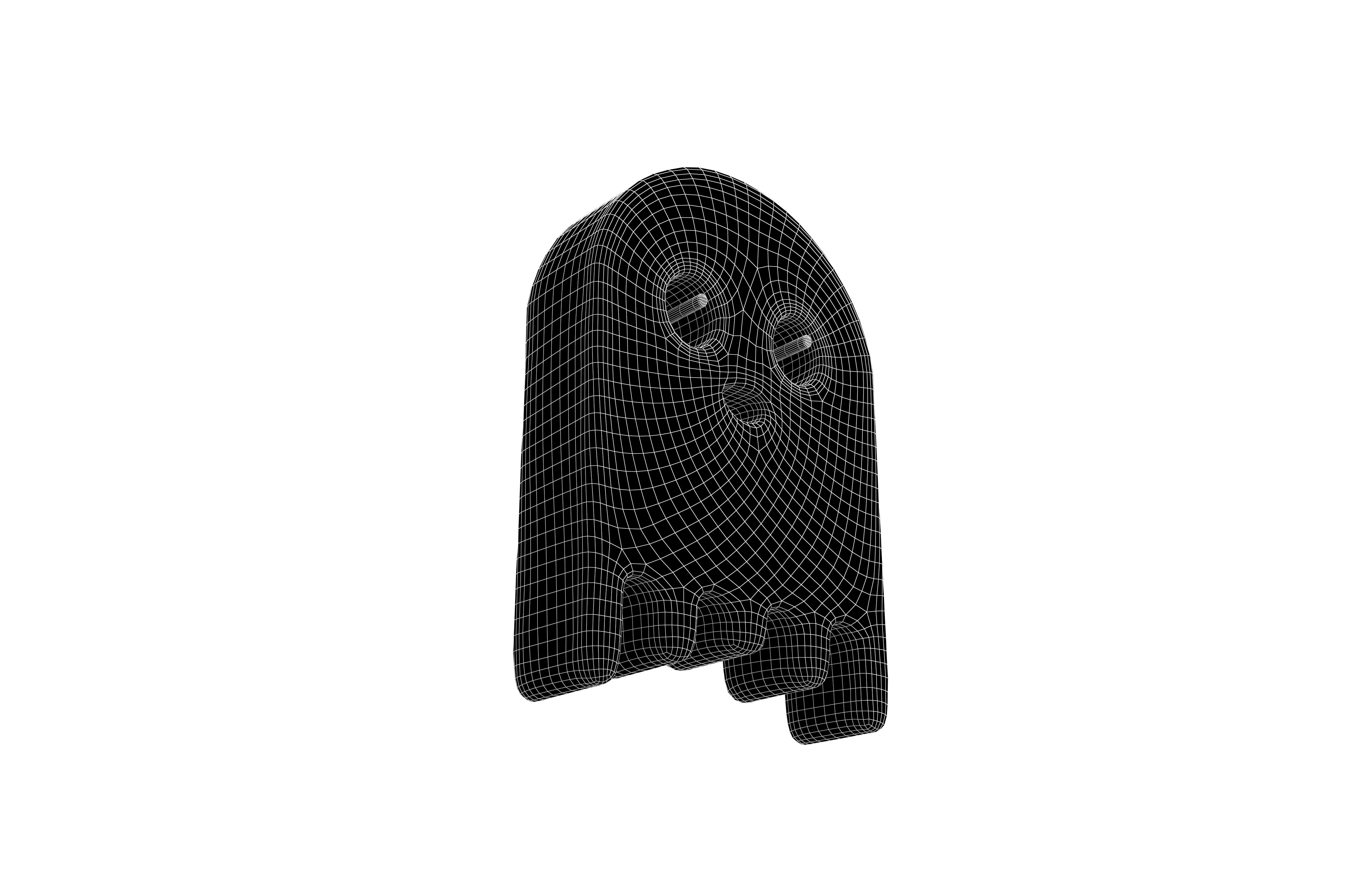 Aave Coin Ghost v1 004 Low-poly 3D model_7