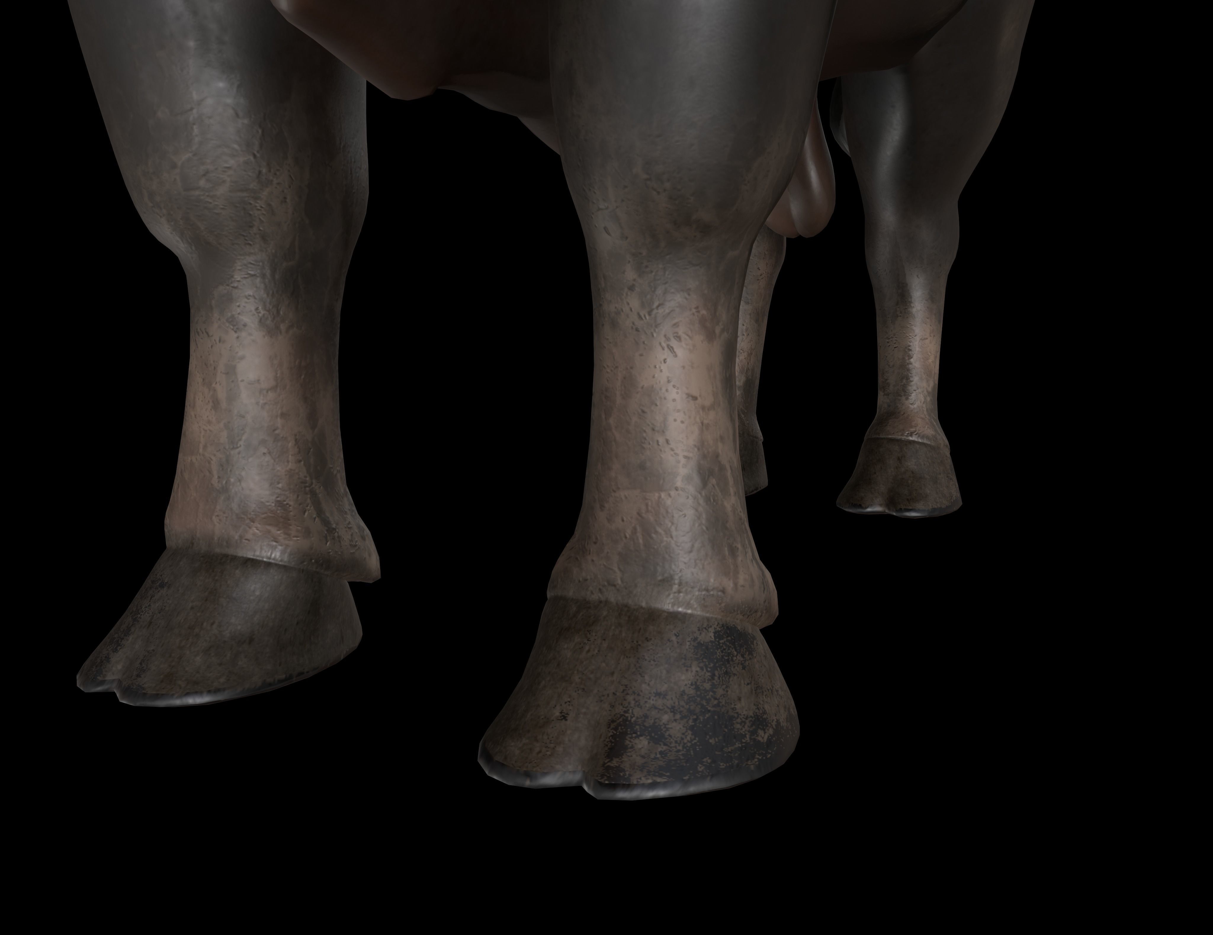 Minotaur Giant Creature Gaming Character Low-poly 3D model_7