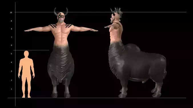 Minotaur Giant Creature Gaming Character