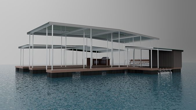 Dock Yacht 3D model