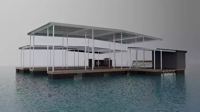 Dock Yacht 3D model