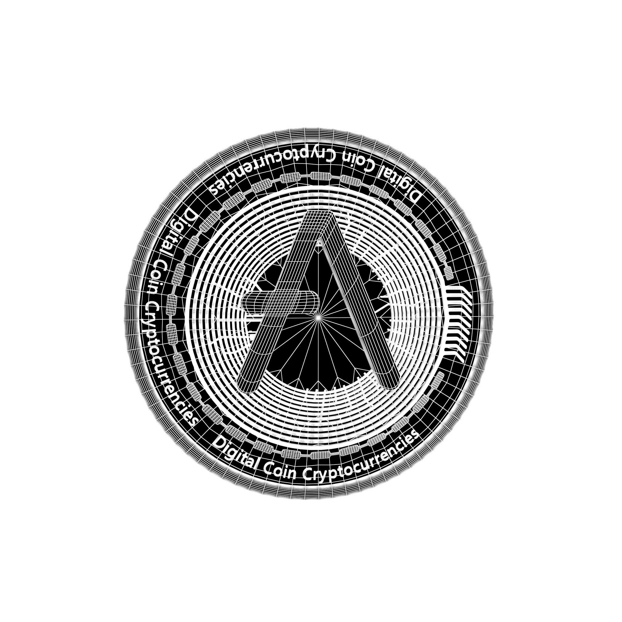 Aave Coin v2 001 3D model_6