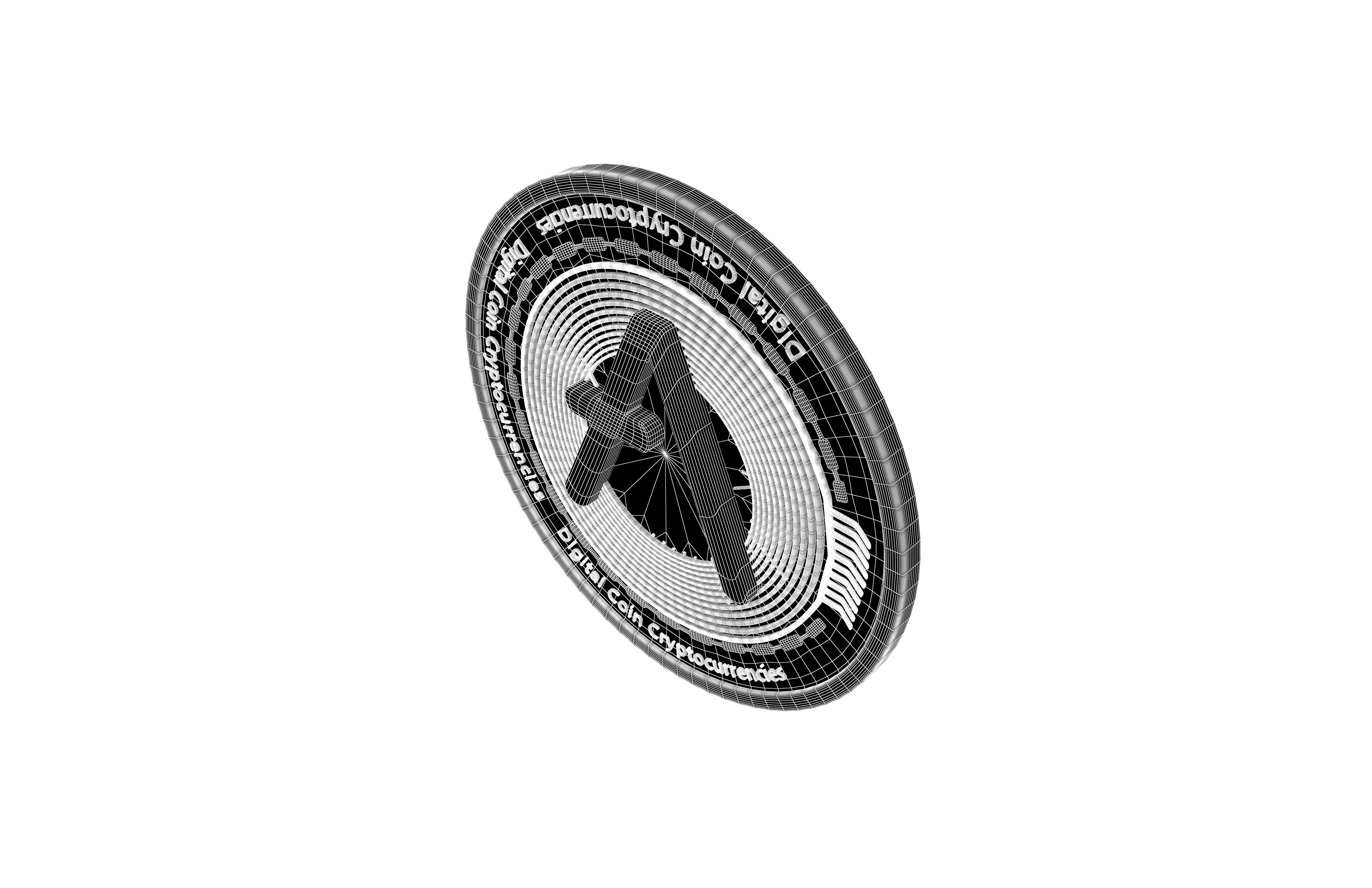 Aave Coin v2 001 3D model_5