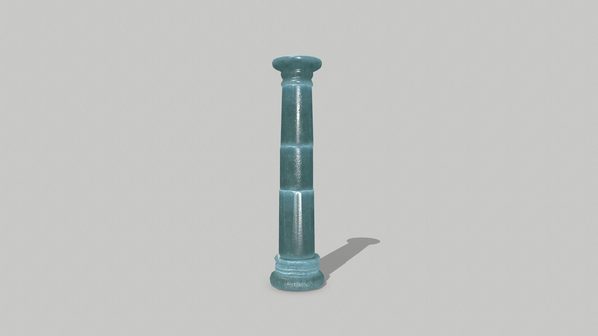 Altar Set fountain Low-poly 3D model_7