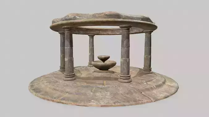 Altar Set stone fountain