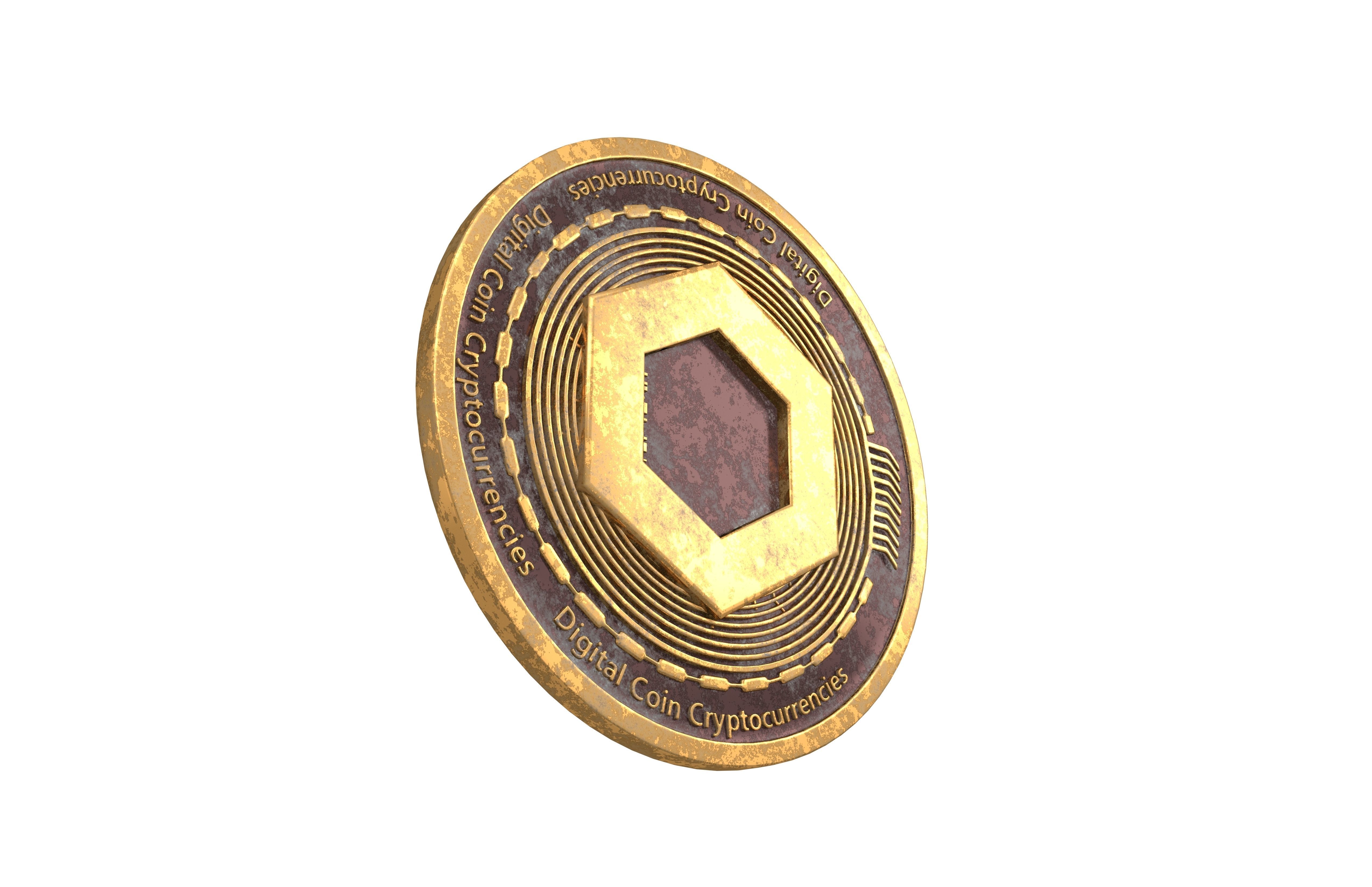 Chainlink Coin v2 002 3D model_1