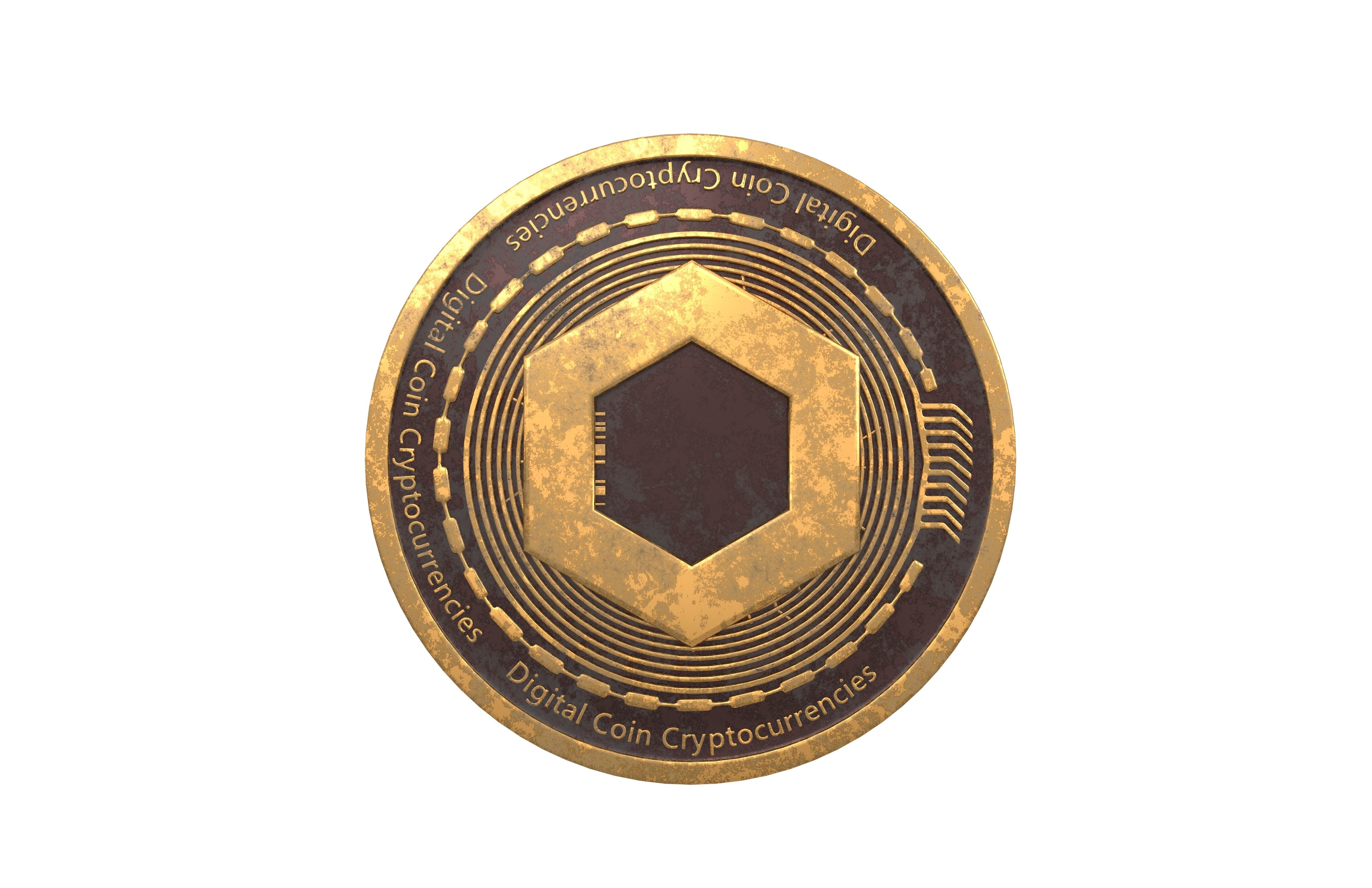 Chainlink Coin v2 002 3D model_2