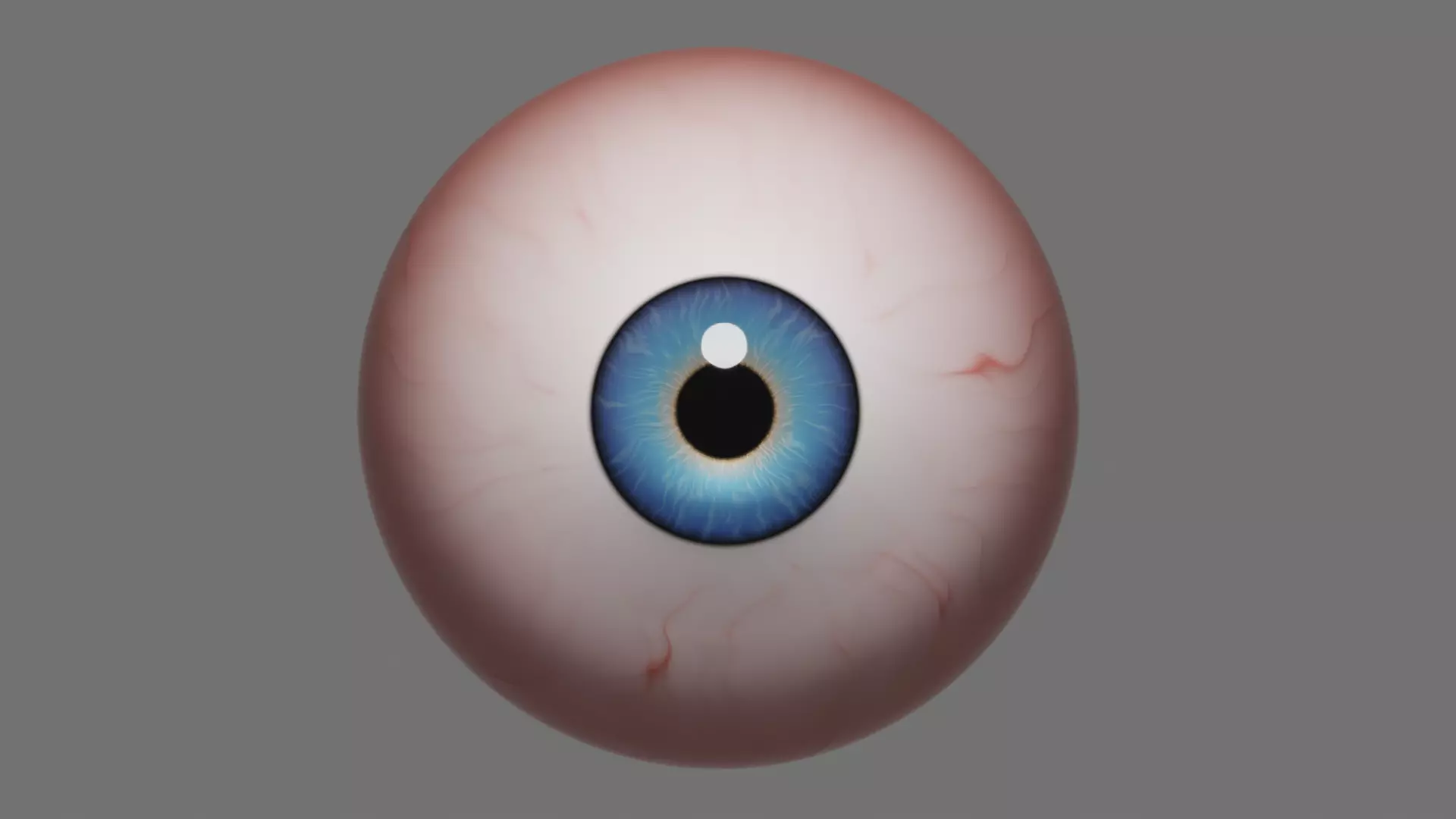 Procedural Eyeball Free low-poly 3D model_0