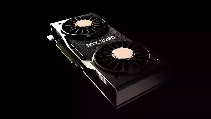 RTX 2080 Ti Founders Edition  3D model