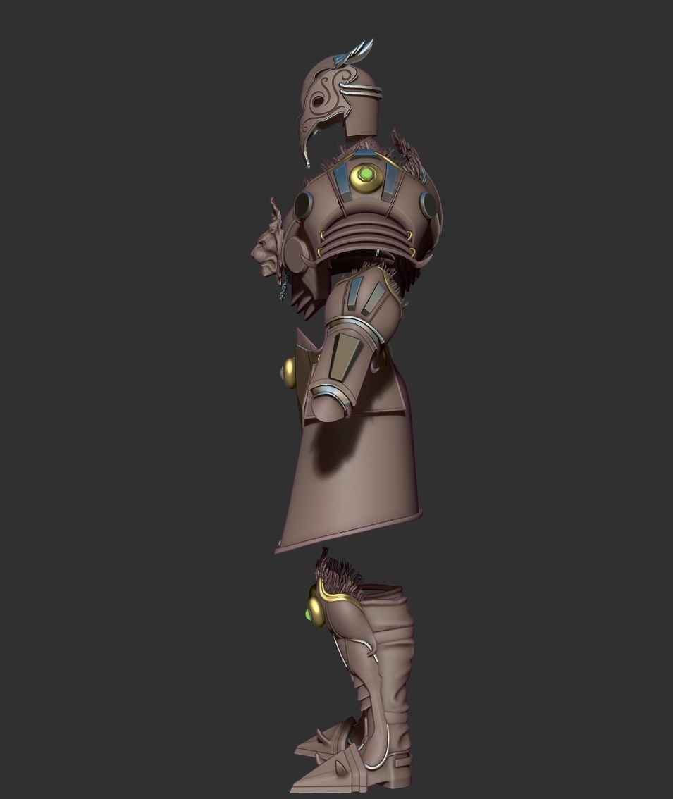 Fantasy Armor in FBX format 3D model_4