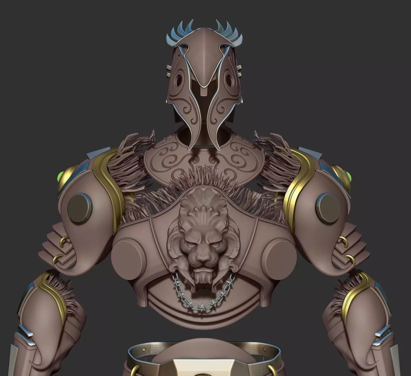 Fantasy Armor in FBX format 3D model_0
