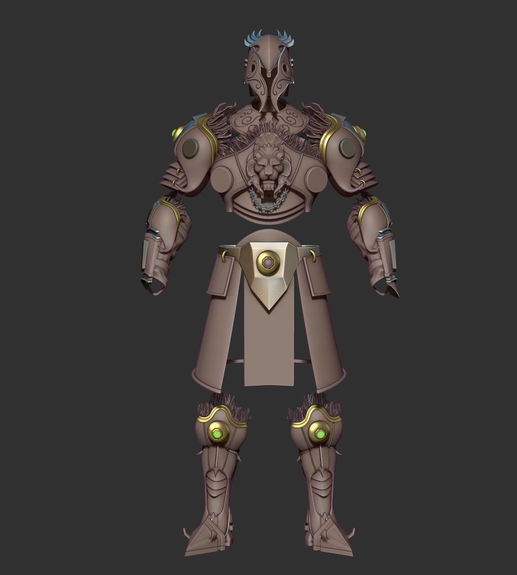 Fantasy Armor in FBX format 3D model_1