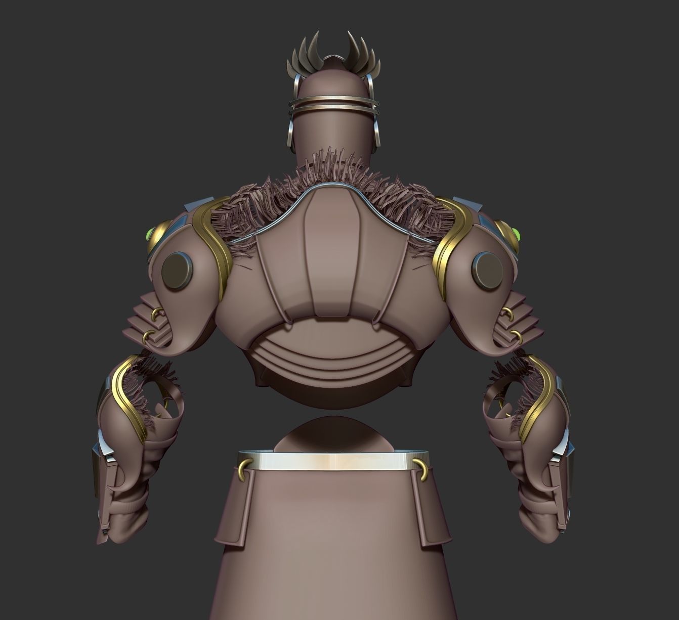 Fantasy Armor in FBX format 3D model_6