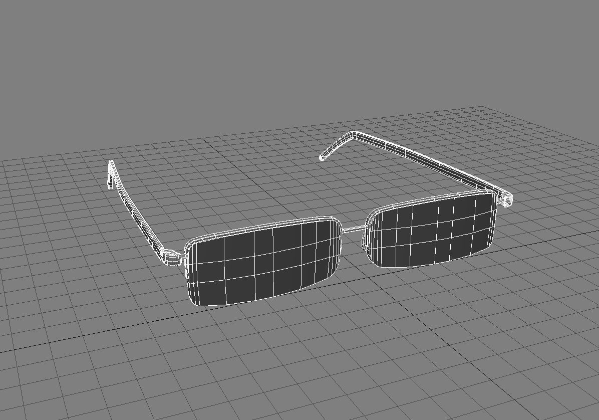 Spectacles 3D Model pair of glasses Low-poly 3D model_11