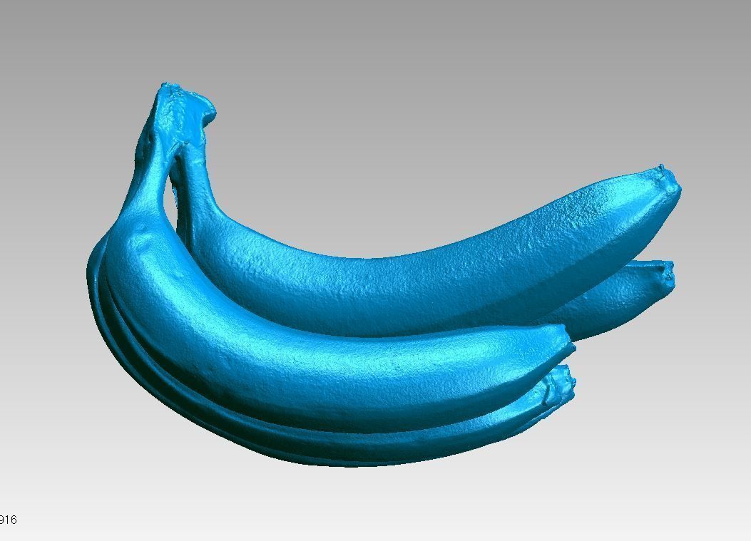 Real Banana Fruit High Detail Natural 3D Scan 3D print model_5