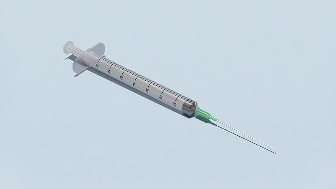 syringe 3D model injection Free 3D model