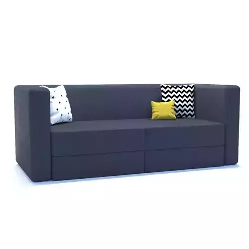 Sofa with pillows