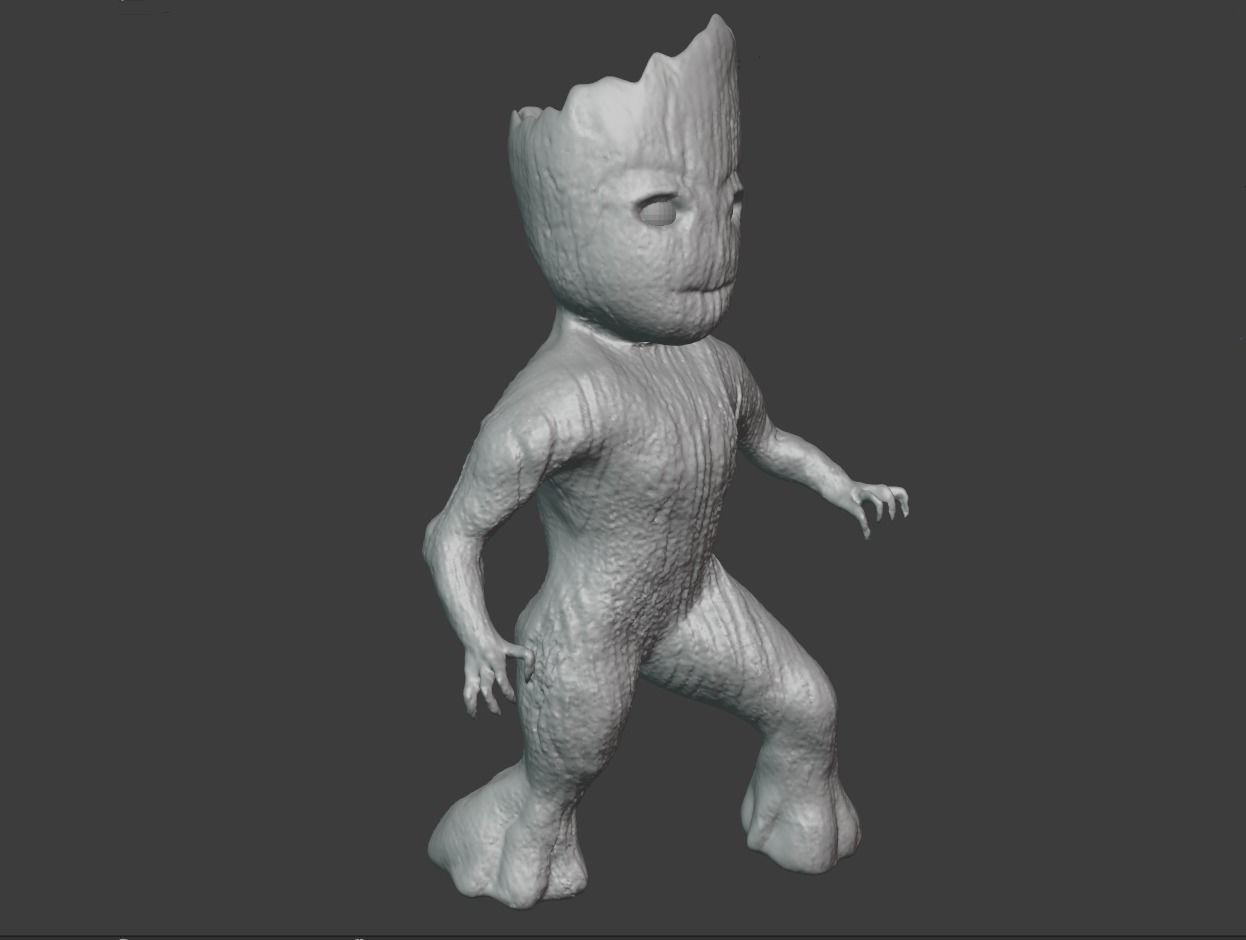 Groot baby 3D model_3