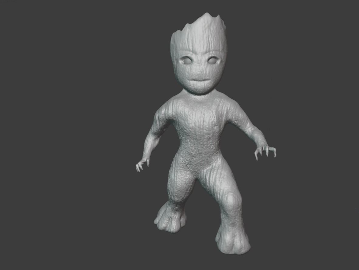 Groot baby 3D model_1