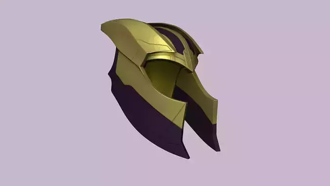 Thanos Helmet - Character Design - Marvel - Avengers Low-poly 3D model