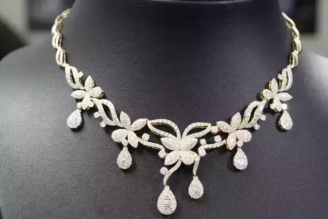 small necklace diamond beautiful 