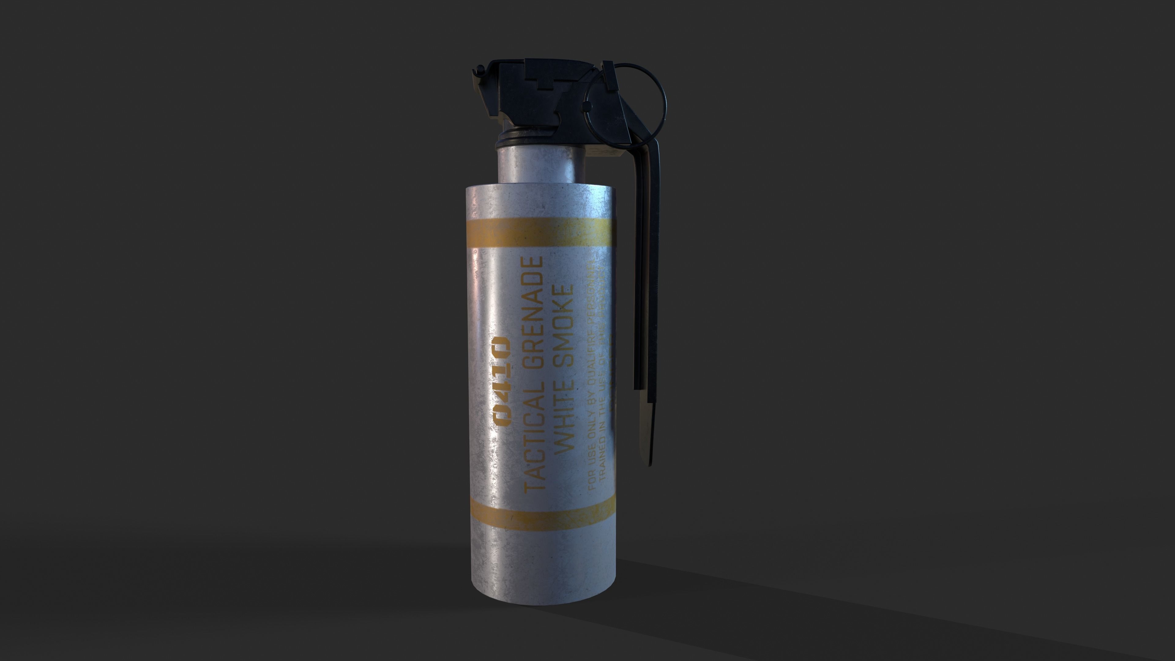 Smoke Grenade 3D modeling Low-poly 3D model_4