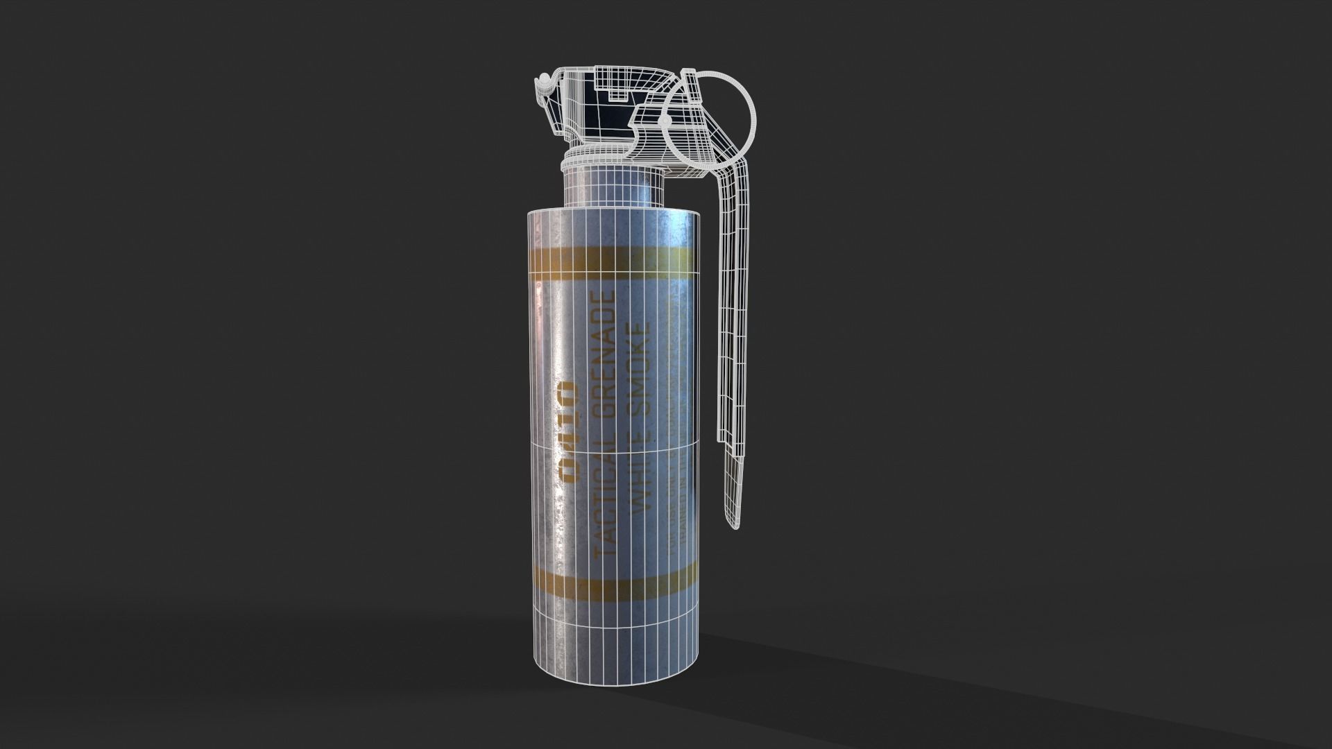 Smoke Grenade 3D modeling Low-poly 3D model_6