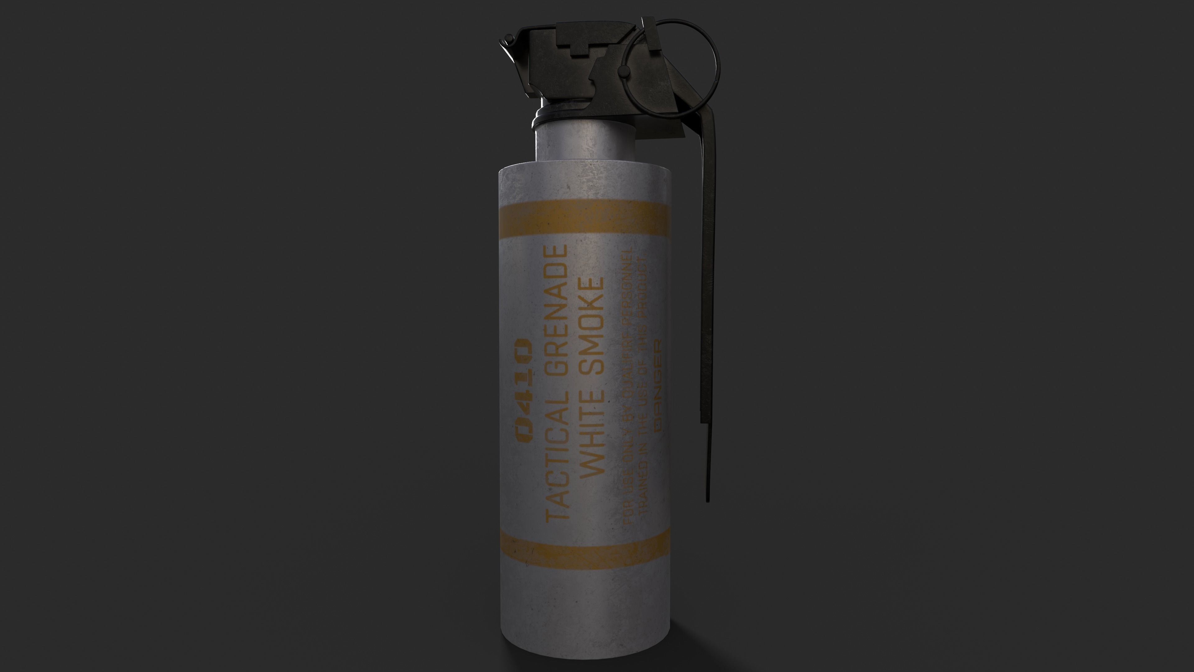 Smoke Grenade 3D modeling Low-poly 3D model_5