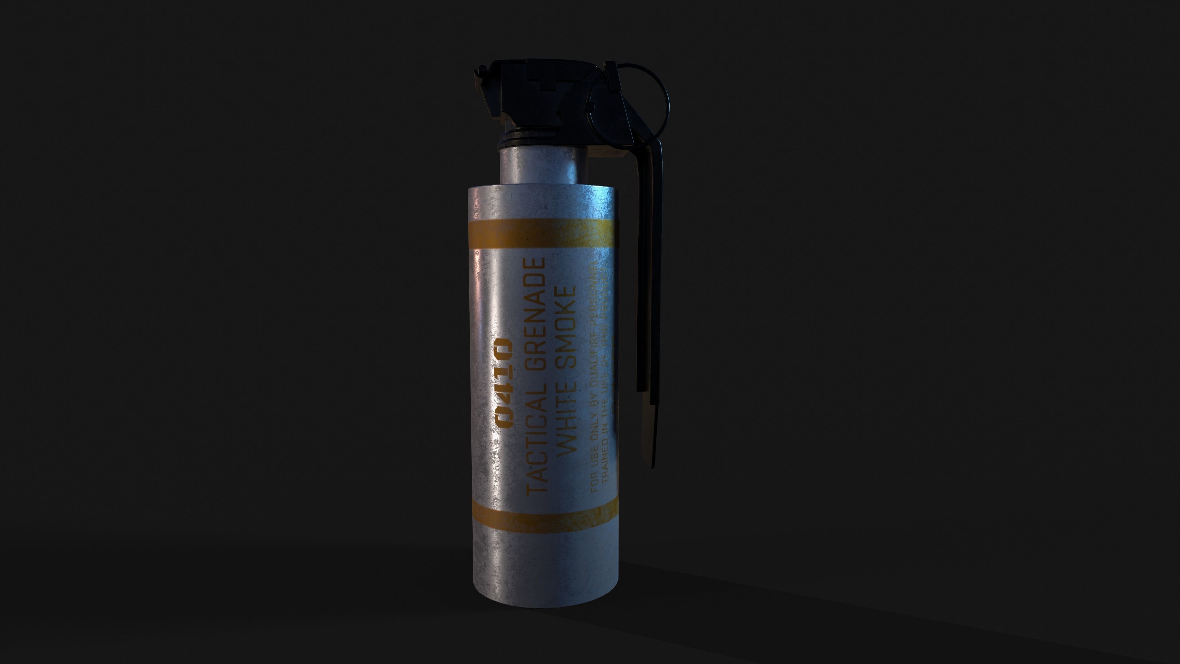 Smoke Grenade 3D modeling Low-poly 3D model_7
