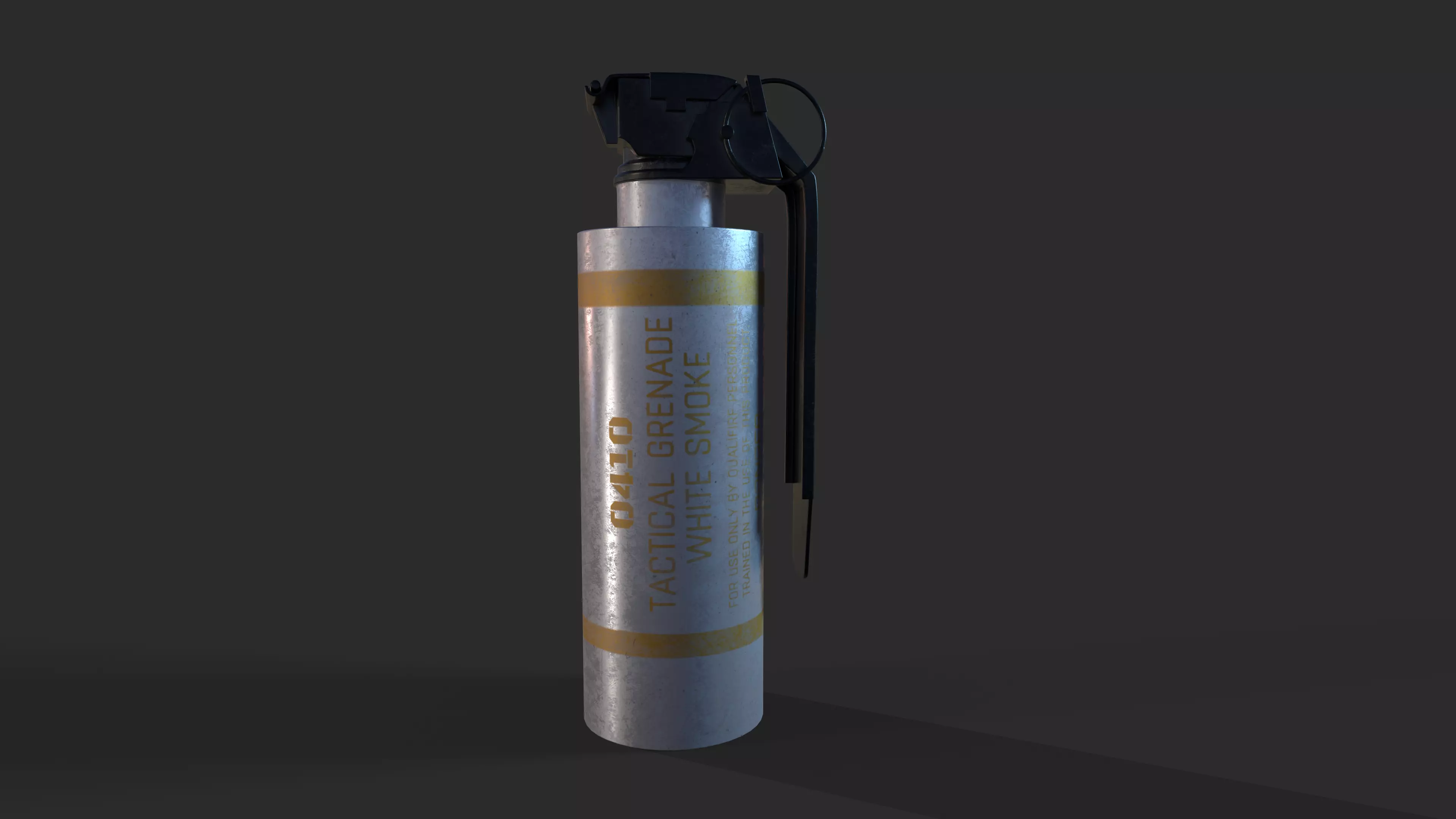 Smoke Grenade 3D modeling Low-poly 3D model_0