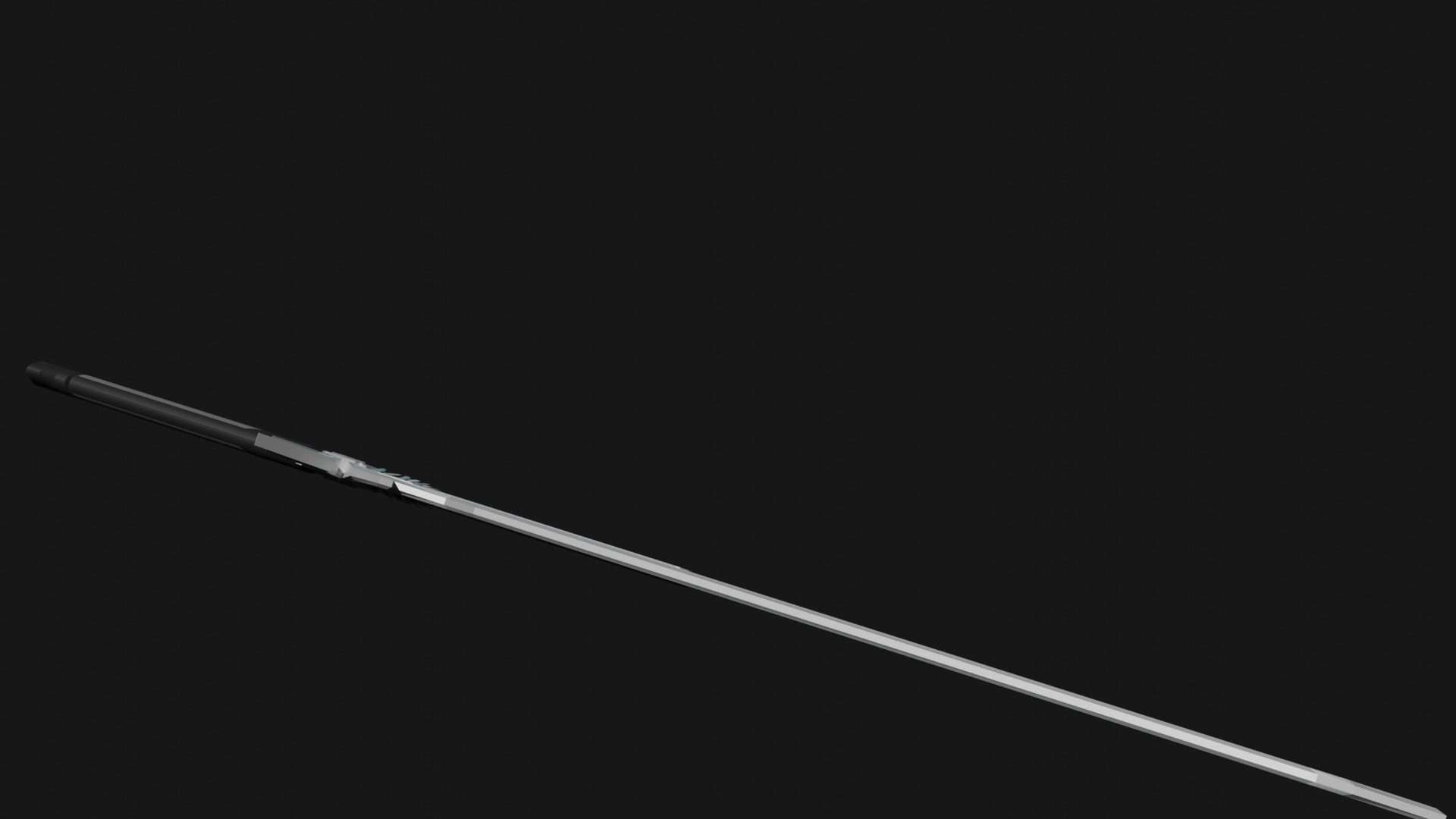 Dark Repulser Kirito Sword SAO Lowpoly Style 3D model_14
