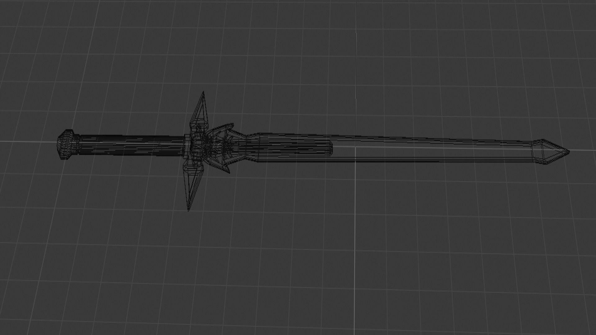 Dark Repulser Kirito Sword SAO Lowpoly Style 3D model_22