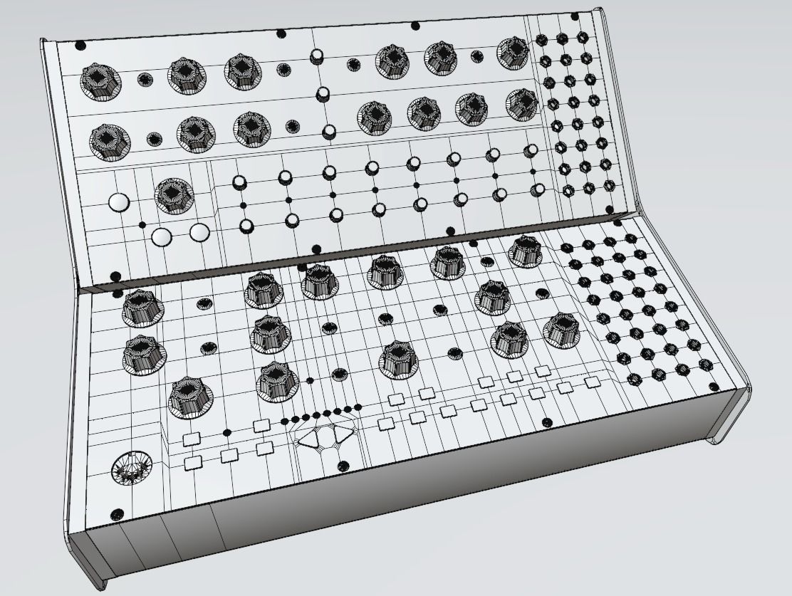 MOOG Mother32 and DFAM 3D model_10