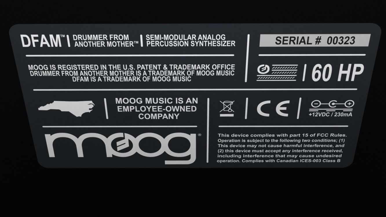 MOOG Mother32 and DFAM 3D model_7