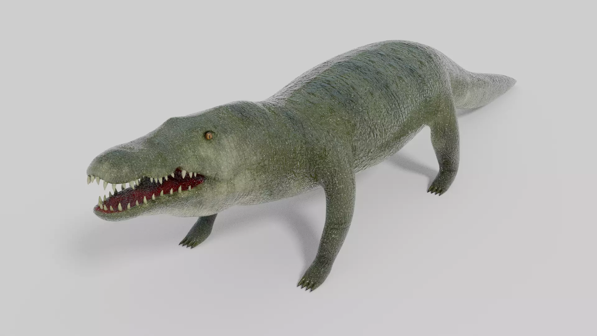 3D Crocodile Model toy alligator Low-poly 3D model