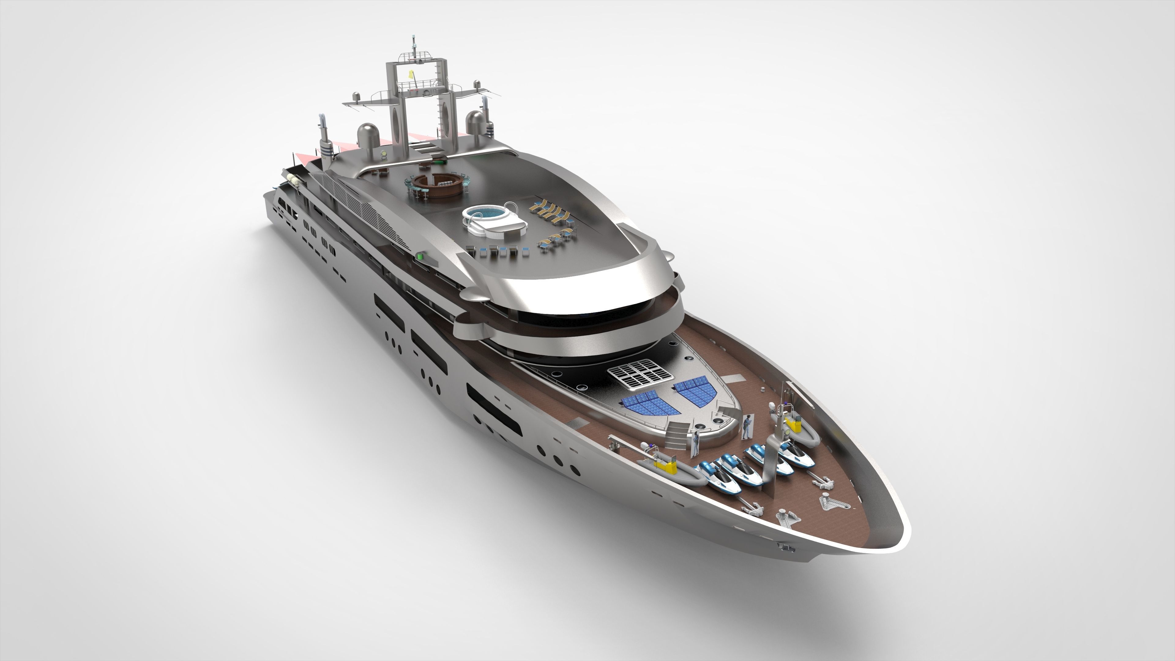 Luxury Yacht G 3D model_1