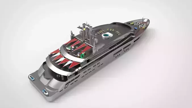 Luxury Yacht G 3D model