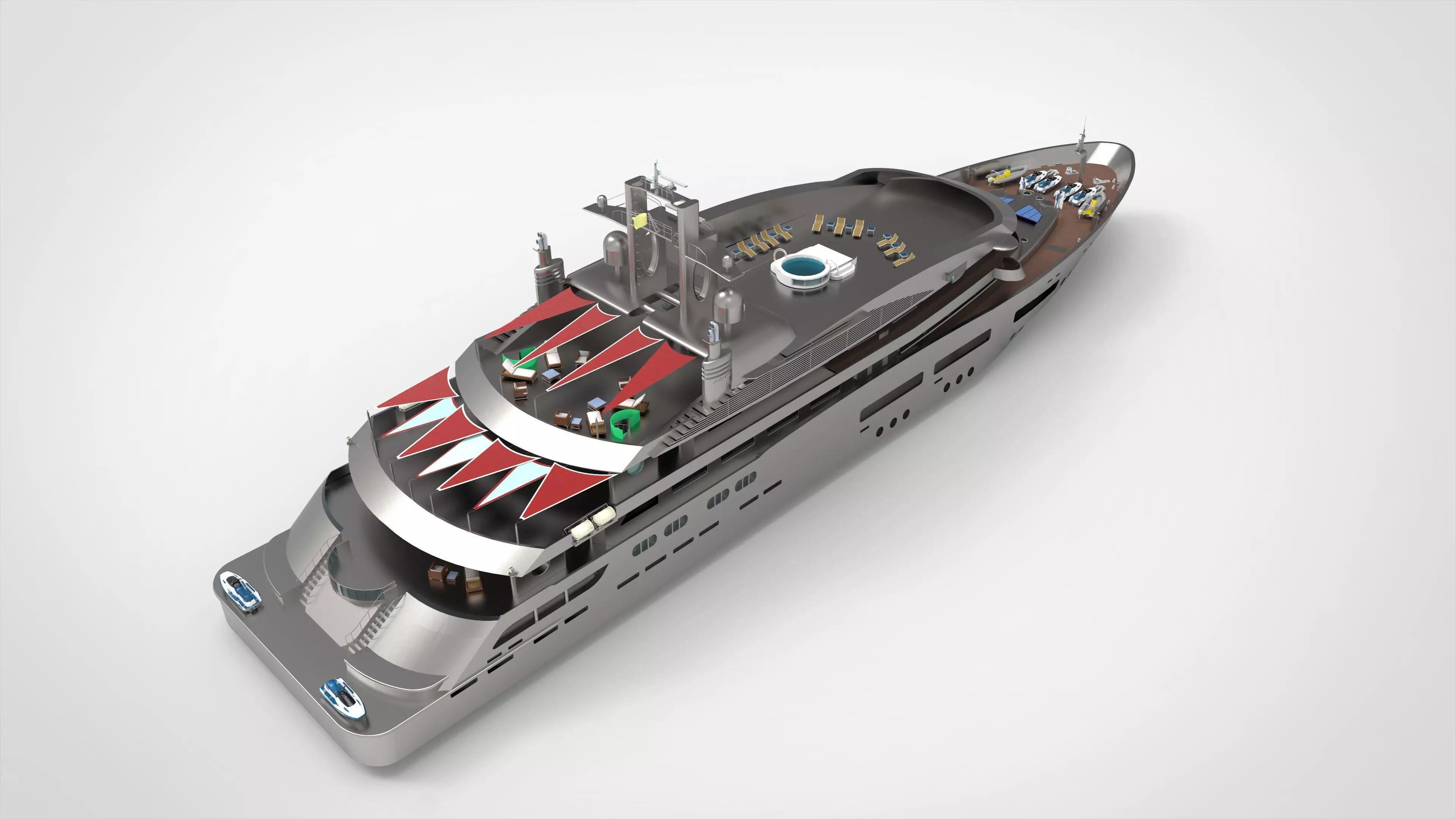 Luxury Yacht G 3D model_0