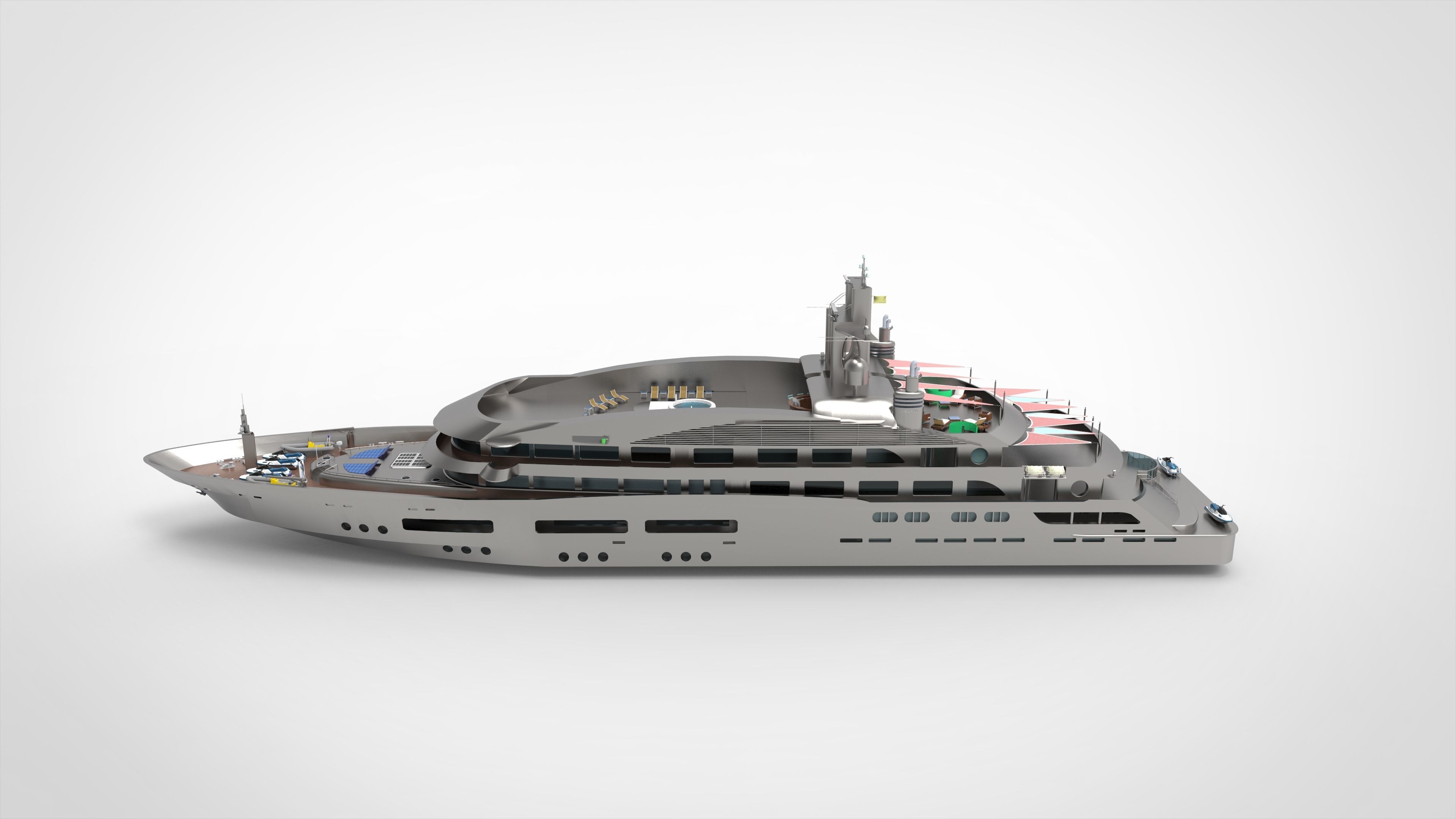 Luxury Yacht G 3D model_4