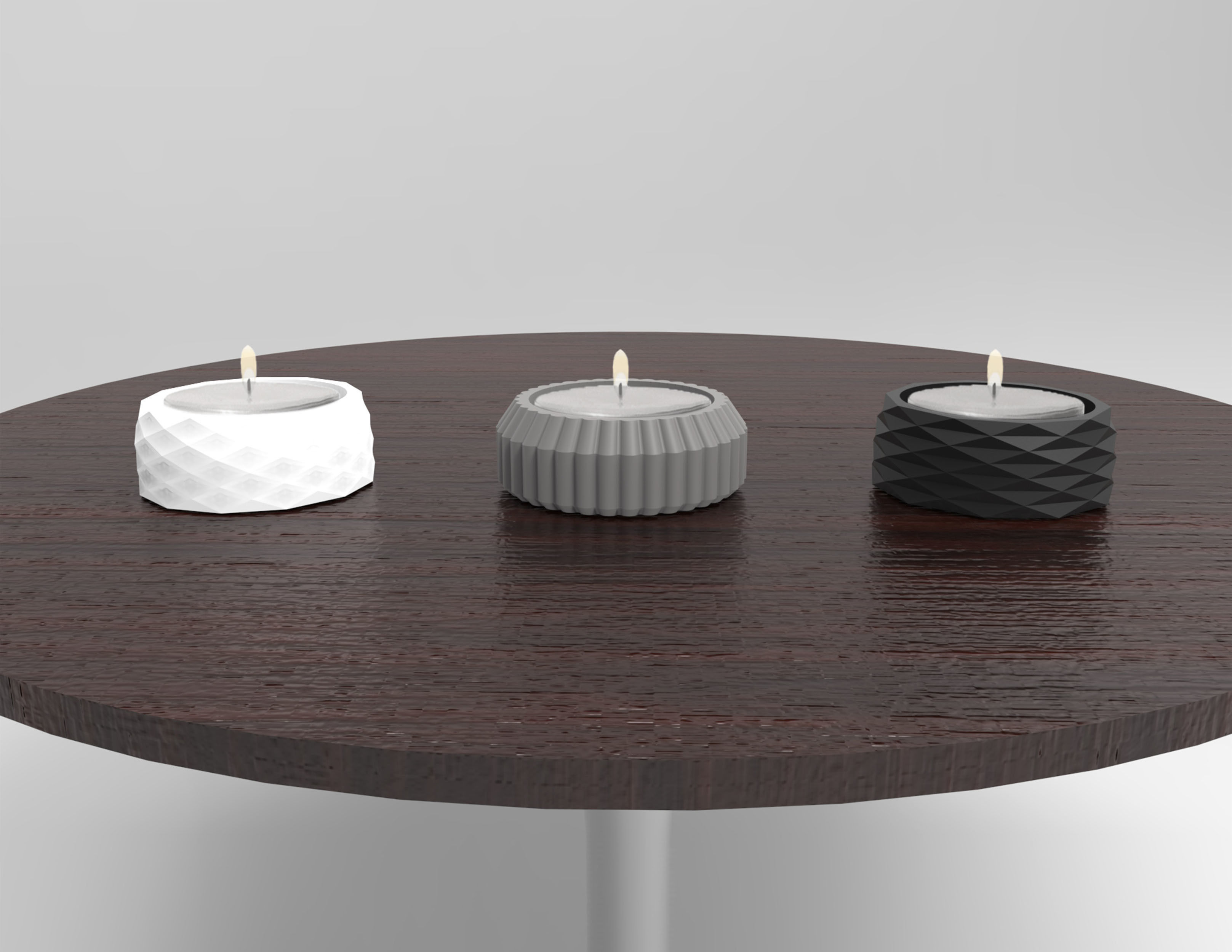 TEA CANDLES HOLDER - 3D PRINTED 3D print model_1