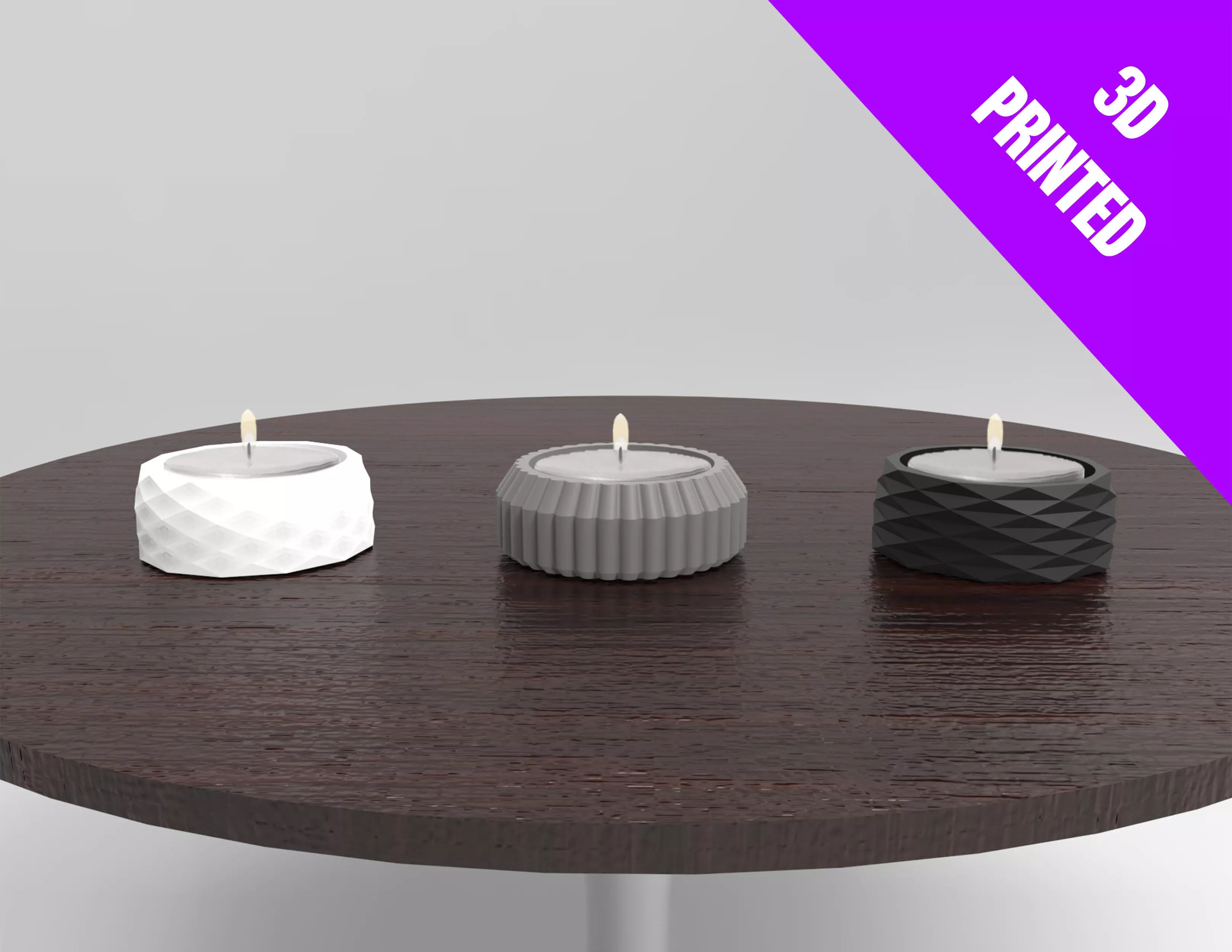 TEA CANDLES HOLDER - 3D PRINTED 3D print model_0
