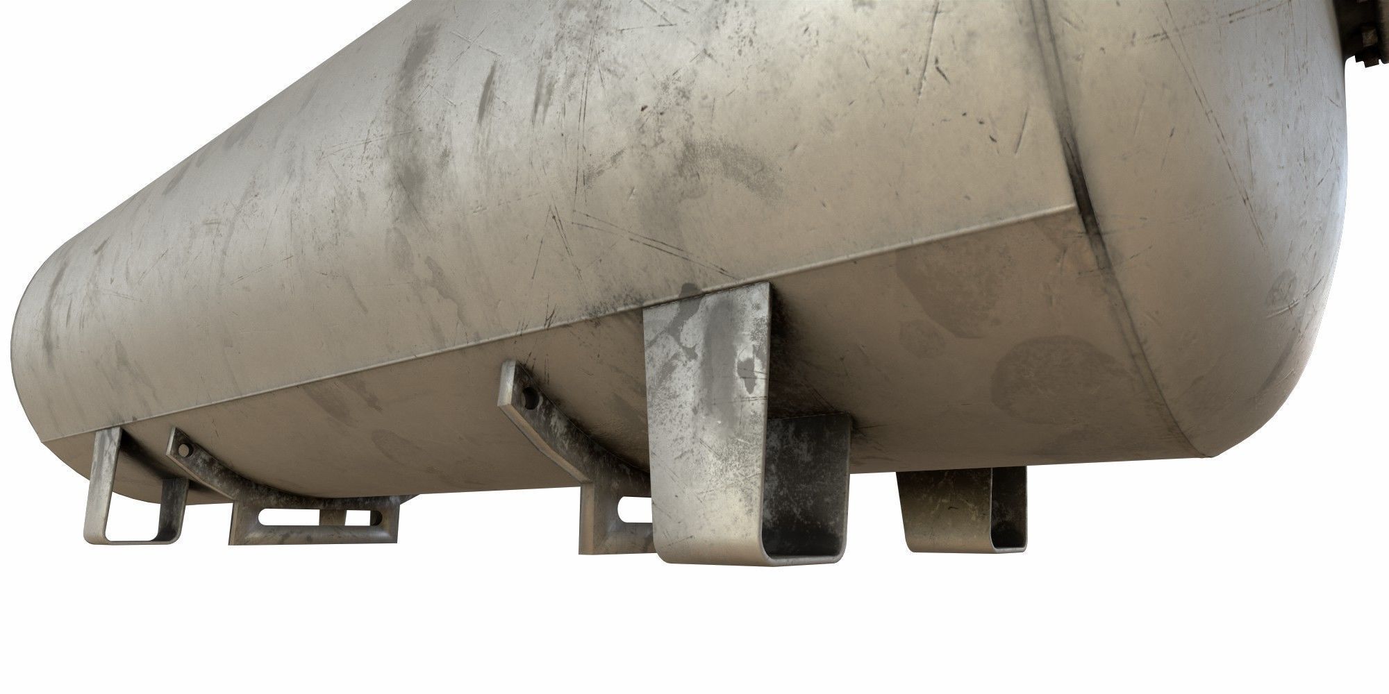 oil tank  with  LGP  tank Low-poly 3D model_4