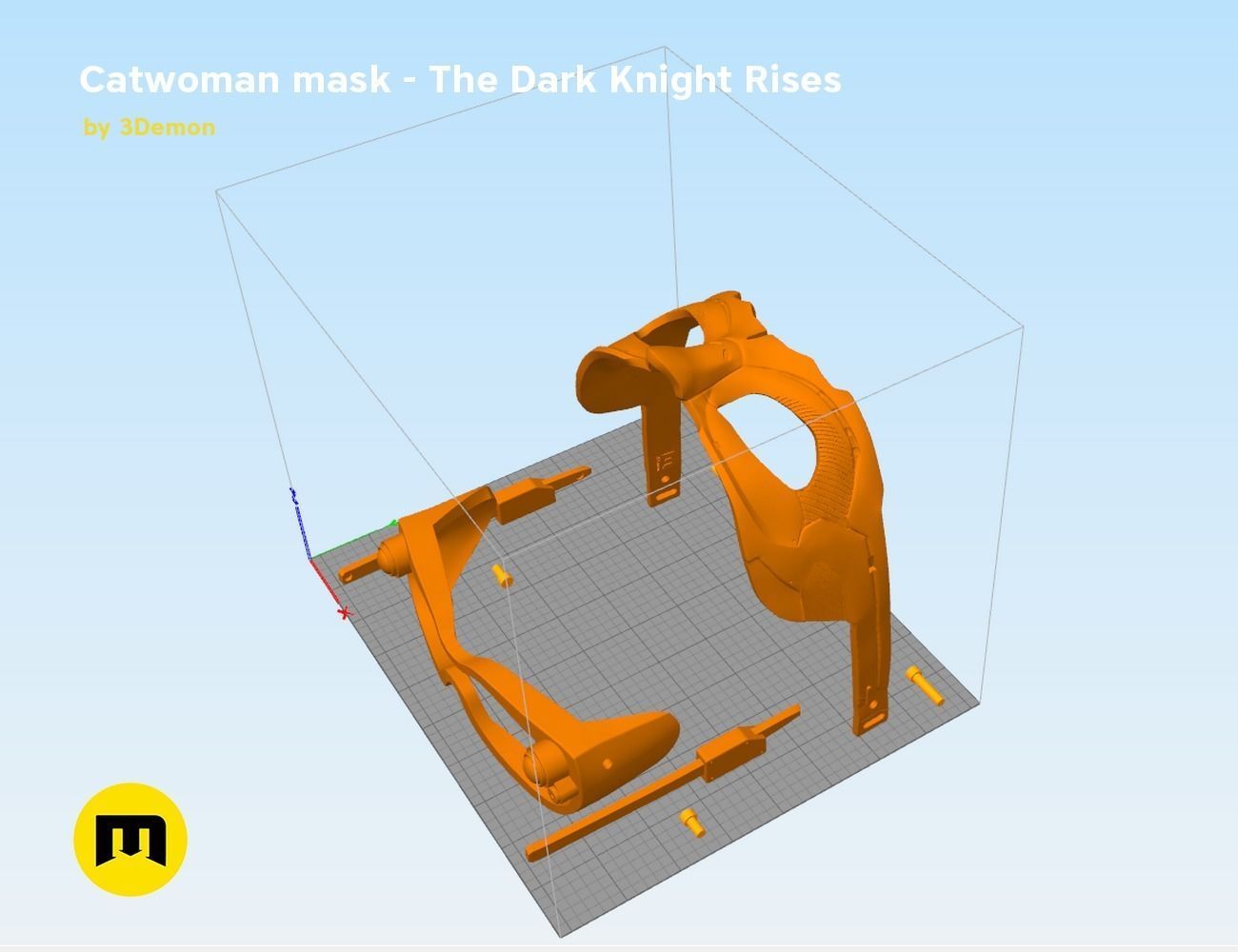 DC and Marvel masks bundle 3D print model_28