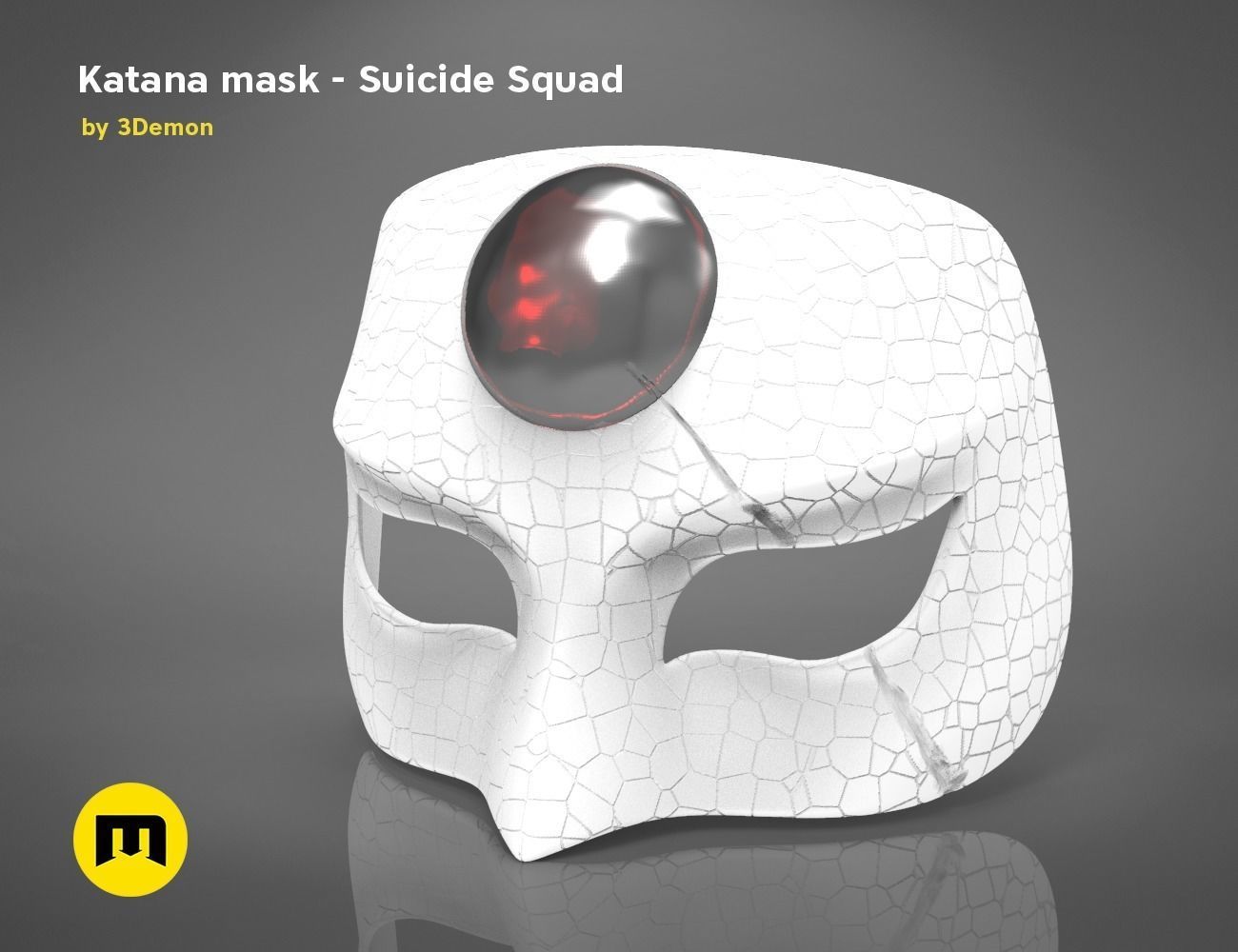 DC and Marvel masks bundle 3D print model_16