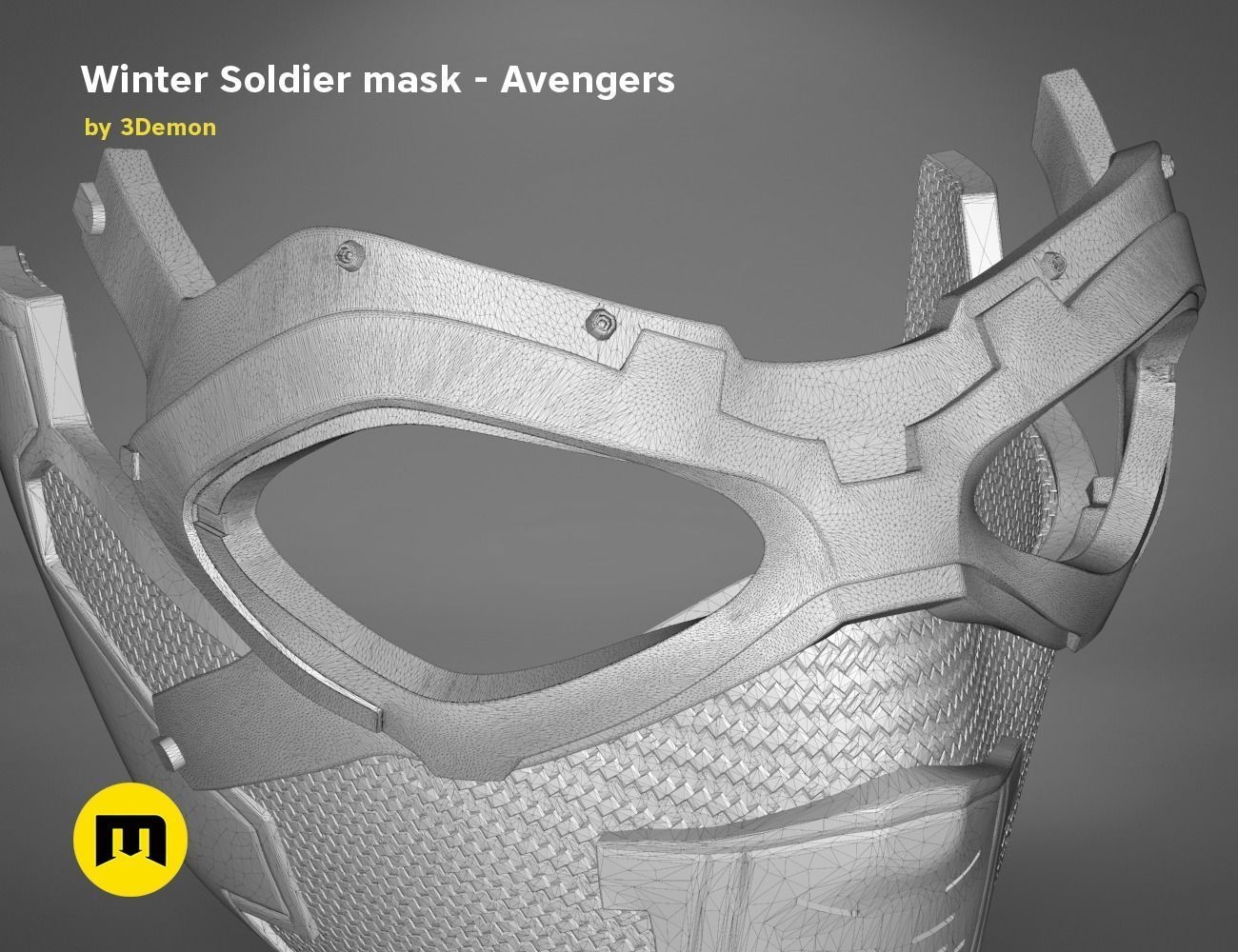 DC and Marvel masks bundle 3D print model_25